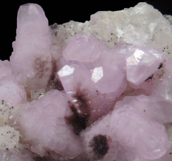 Calcite (cobalt-rich) on Calcite from Bou Azzer District, Anti-Atlas Mountains, Tazenakht, Ouarzazate, Morocco