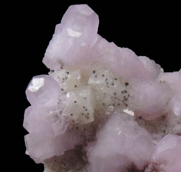 Calcite (cobalt-rich) on Calcite from Bou Azzer District, Anti-Atlas Mountains, Tazenakht, Ouarzazate, Morocco