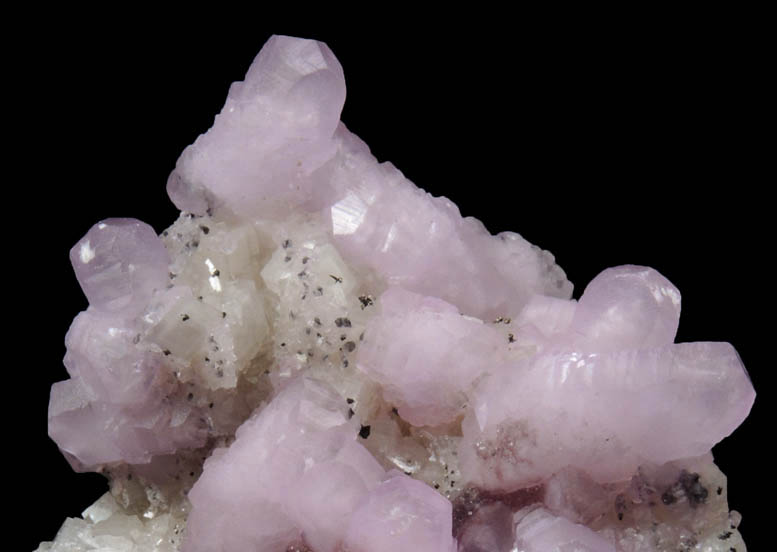 Calcite (cobalt-rich) on Calcite from Bou Azzer District, Anti-Atlas Mountains, Tazenakht, Ouarzazate, Morocco