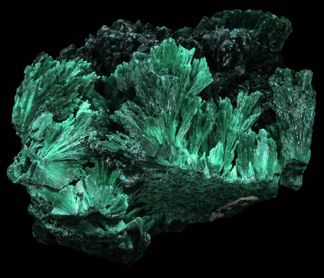 Malachite from Kambove Mining District, 130 km NW of Lubumbashi, Katanga Copperbelt, Lualaba Province, Democratic Republic of the Congo