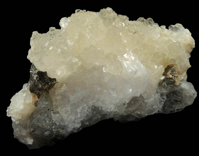 Calcite with Pyrite from Santa Eulalia District, Aquiles Serdn, Chihuahua, Mexico