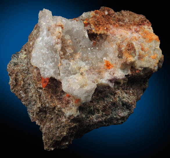 Willemite, Quartz, Wulfenite from Red Cloud Mine, Silver District, La Paz County, Arizona