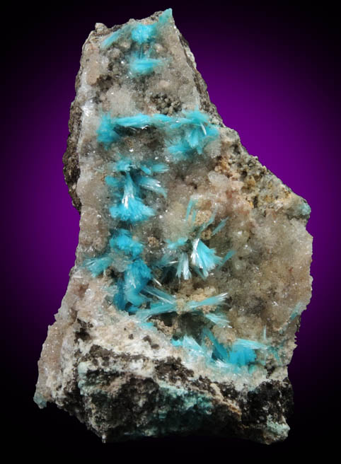 Aurichalcite on Hemimorphite from 79 Mine, Banner District, near Hayden, Gila County, Arizona