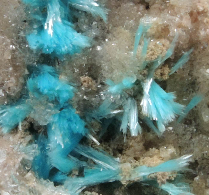 Aurichalcite on Hemimorphite from 79 Mine, Banner District, near Hayden, Gila County, Arizona