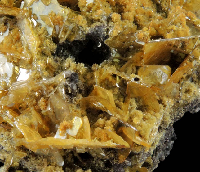 Mimetite and Wulfenite from San Francisco Mine, Cerro Prieto, north of Cucurpe, Sonora, Mexico