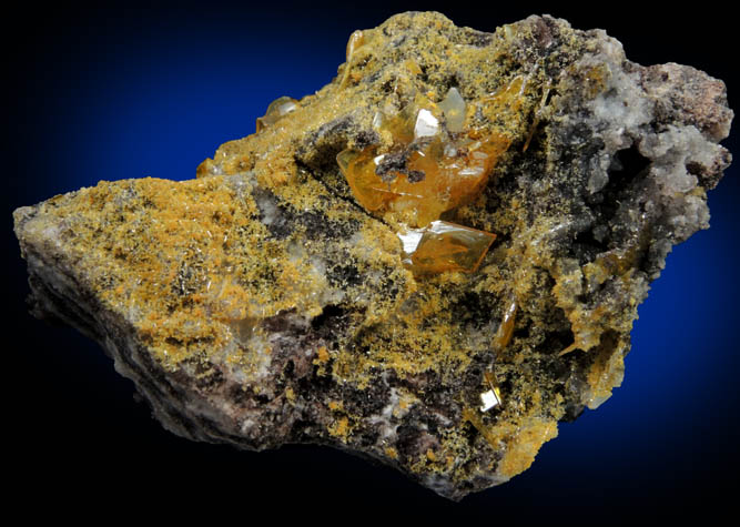 Mimetite and Wulfenite from San Francisco Mine, Cerro Prieto, north of Cucurpe, Sonora, Mexico