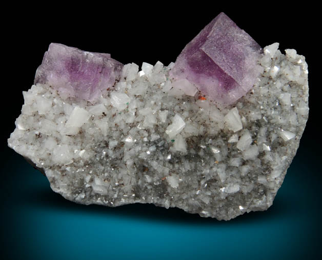 Fluorite with Dolomite from Elmwood Mine, Carthage, Smith County, Tennessee