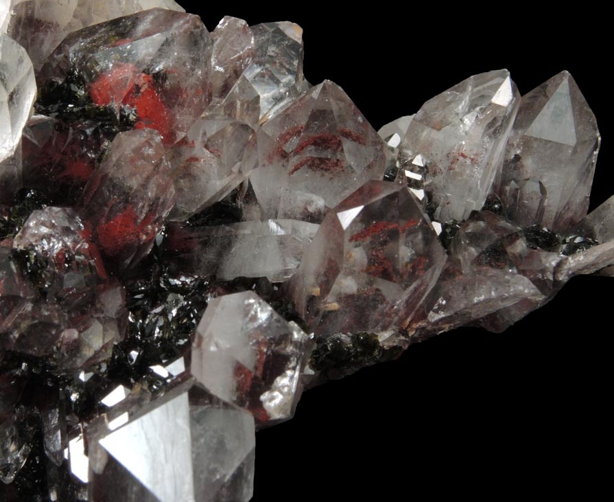 Quartz with Hematite from Jinlong, northeast of Guangzhou, Longchuan, Guangdong, China