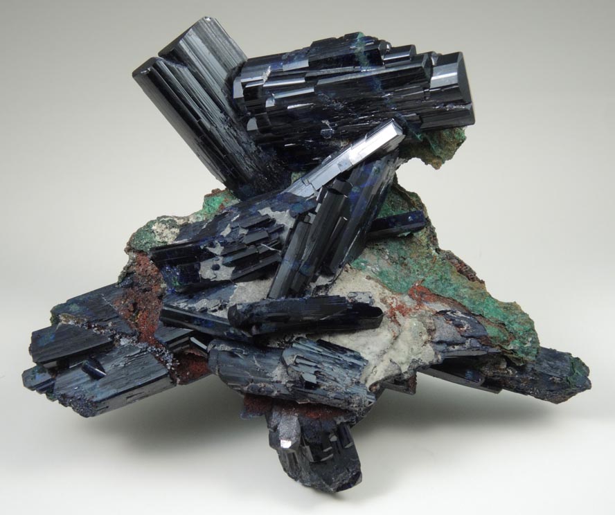 Azurite from Touissit Mine, 21 km SSE of Oujda, Jerada Province, Oriental, Morocco