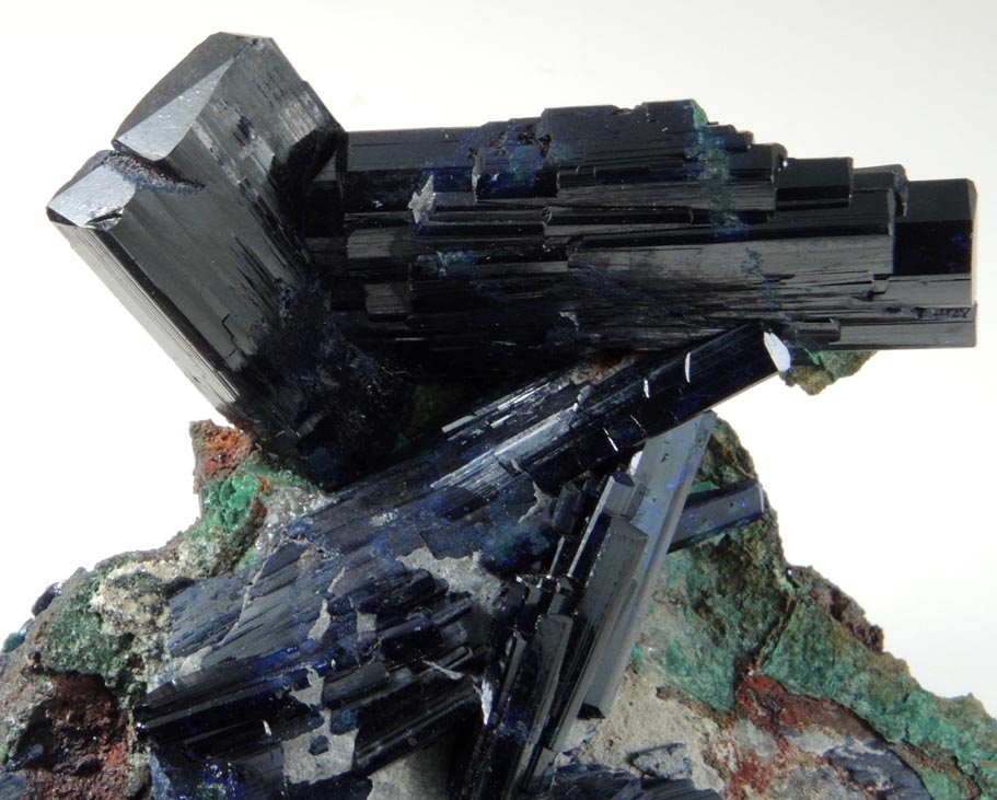 Azurite from Touissit Mine, 21 km SSE of Oujda, Jerada Province, Oriental, Morocco