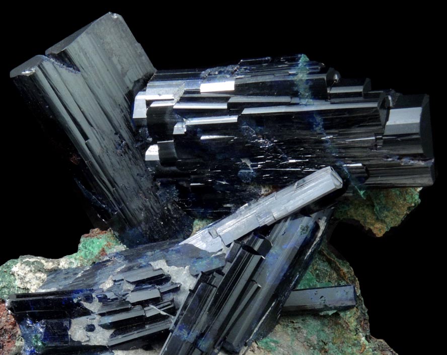 Azurite from Touissit Mine, 21 km SSE of Oujda, Jerada Province, Oriental, Morocco