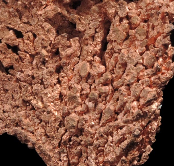 Copper (crystallized) from Ray Mine, Mineral Creek District, Pinal County, Arizona