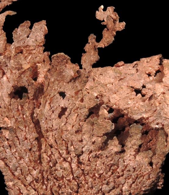 Copper (crystallized) from Ray Mine, Mineral Creek District, Pinal County, Arizona