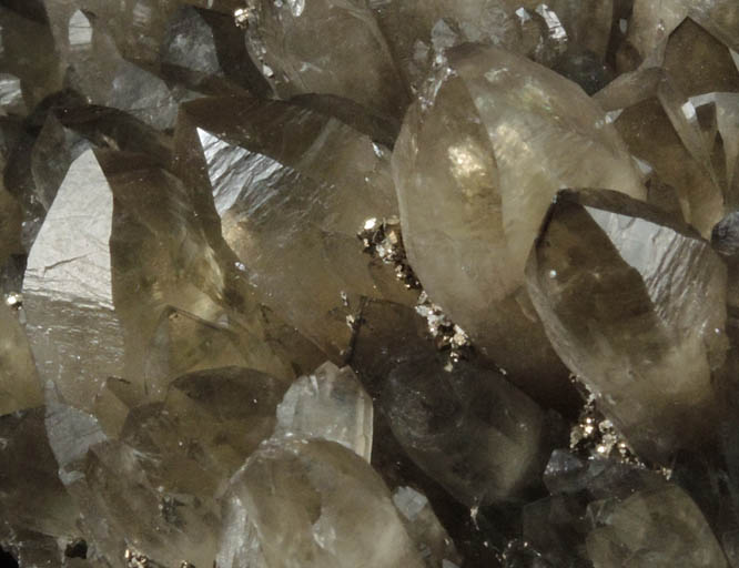 Quartz var. Smoky Quartz with Pyrite from Cavnic Mine (Kapnikbanya), Maramures, Romania