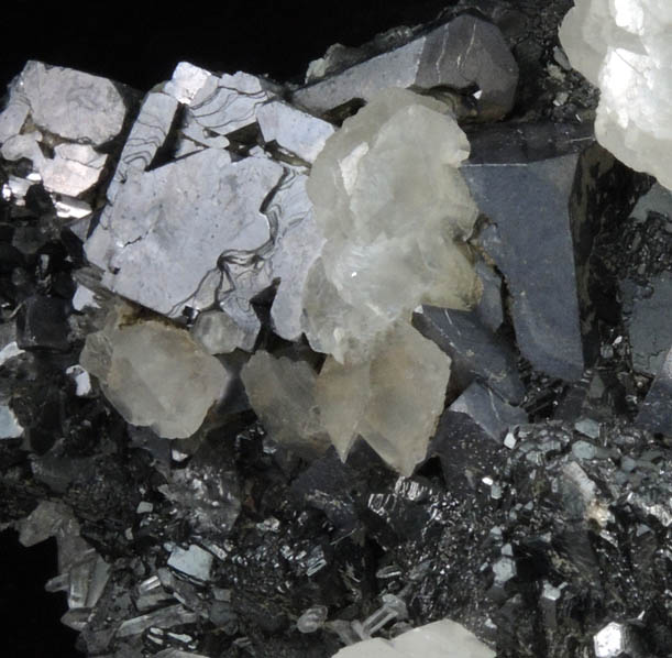 Galena, Calcite, Sphalerite from Dalnegorsk, Primorskiy Kray, Russia