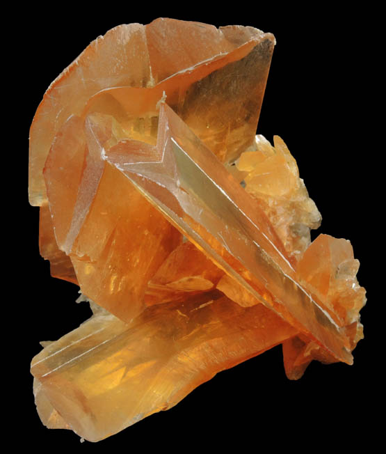 Gypsum (twinned crystals) from Salinas de Otuma, Pisco Province, Ica Department, Peru