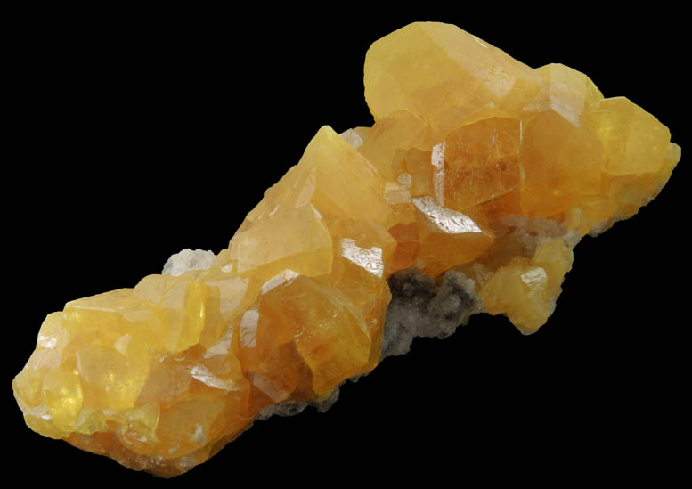 Sulfur on Aragonite from Cozzodisi, Agrigento District (Girgenti), Sicily, Italy