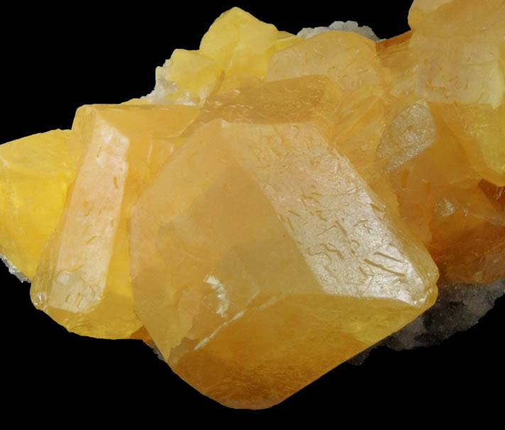 Sulfur on Aragonite from Cozzodisi, Agrigento District (Girgenti), Sicily, Italy