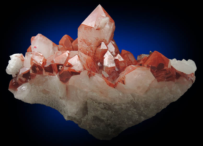 Quartz with Hematite inclusions from Orange River, Northern Cape Province, South Africa