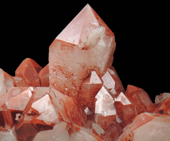 Quartz with Hematite inclusions from Orange River, Northern Cape Province, South Africa