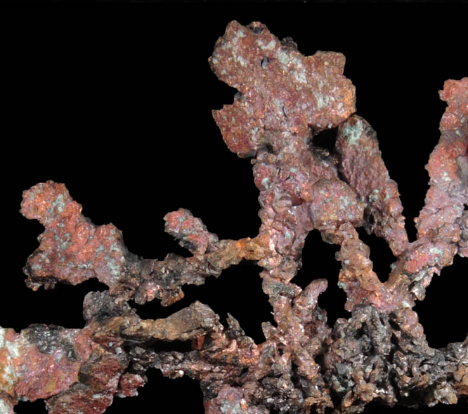 Copper (crystallized) from Itauz Mine, Karaganda Oblast', Kazakhstan