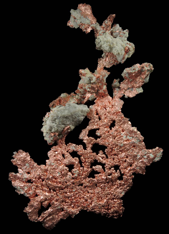 Copper (crystallized) from Caledonia Mine, Keweenaw Peninsula Copper District, Ontonagon County, Michigan