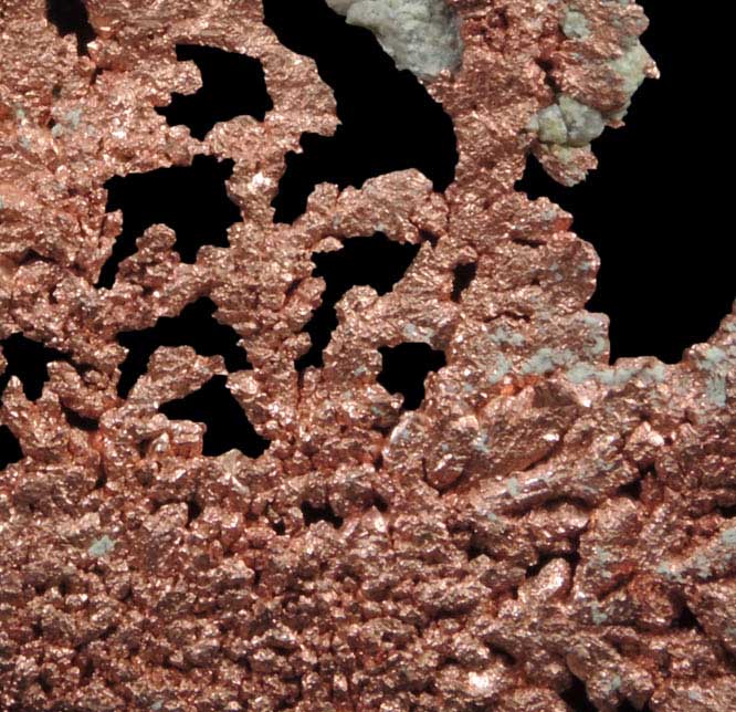 Copper (crystallized) from Caledonia Mine, Keweenaw Peninsula Copper District, Ontonagon County, Michigan