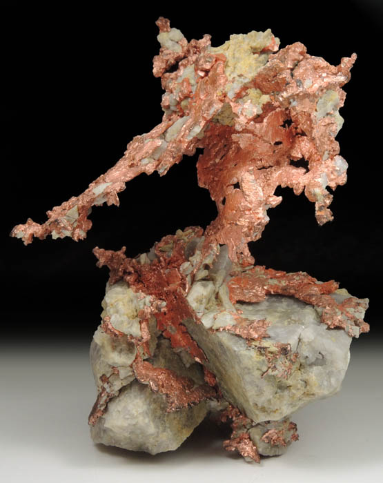 Copper (crystallized) from Ray Mine, Mineral Creek District, Pinal County, Arizona