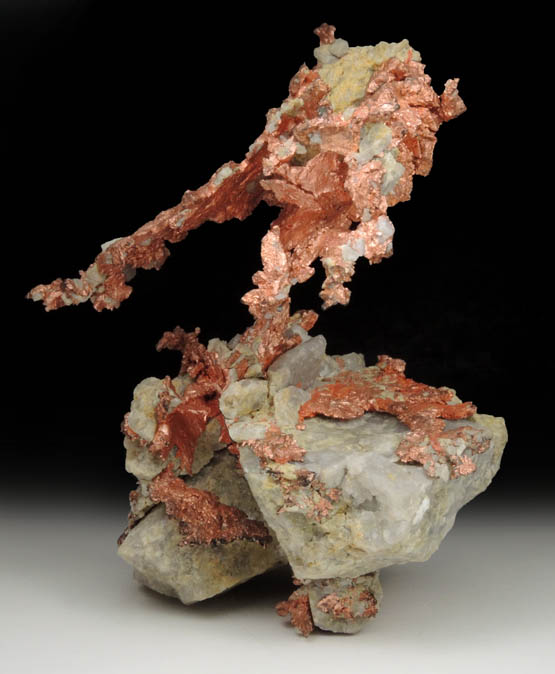Copper (crystallized) from Ray Mine, Mineral Creek District, Pinal County, Arizona