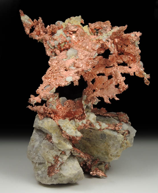 Copper (crystallized) from Ray Mine, Mineral Creek District, Pinal County, Arizona