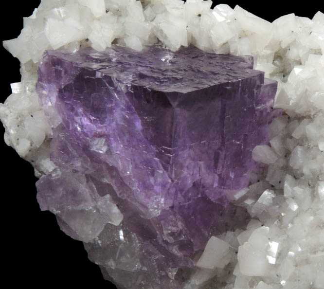 Fluorite on Dolomite from Elmwood Mine, Carthage, Smith County, Tennessee