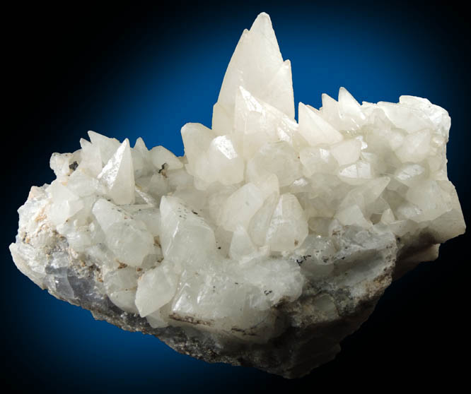 Calcite over Fluorite-Barite from Moscona Mine, Villabona District, Asturias, Spain