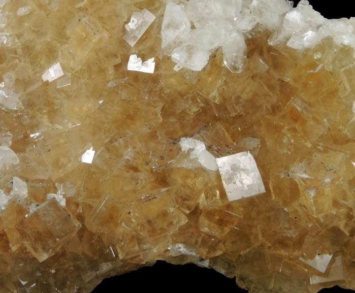 Fluorite with Calcite from Moscona Mine, Solis, Villabona District, Asturias, Spain