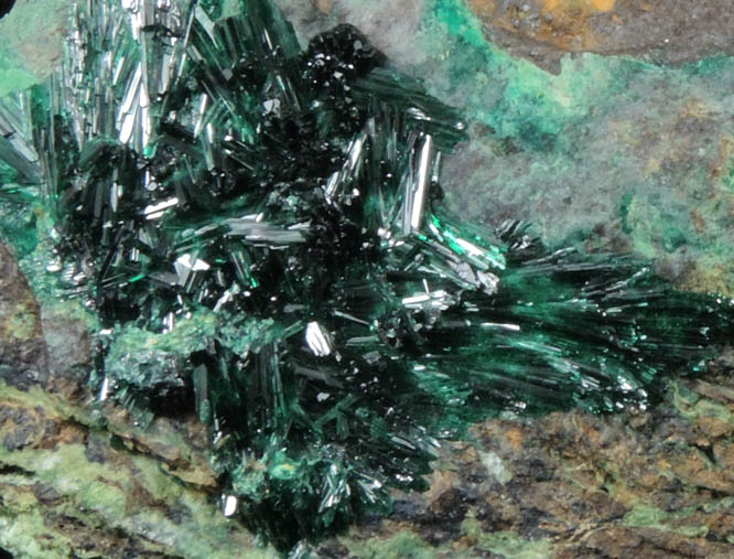 Brochantite from Bisbee, Warren District, Cochise County, Arizona