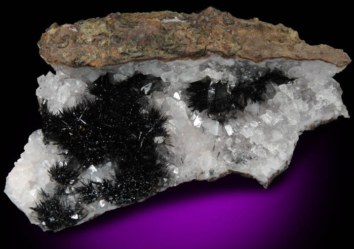 Goethite on Quartz from Amerzgane, Ouarzazate, Morocco