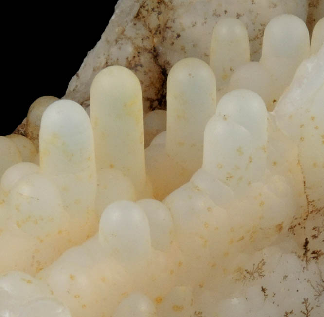 Quartz var. Stalactitic Chalcedony from Sidi Rahal, 10 km east-northeast of At Ourir, El Kela des Sraghna, Morocco