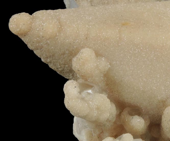 Calcite with Dolomite coating on Quartz from Droujba Mine, Laki Obshtina, Rhodope Mountains, Bulgaria