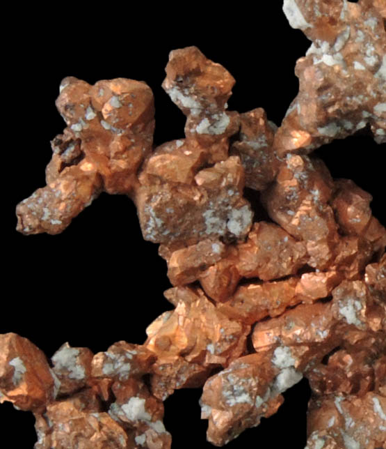 Copper (crystallized) from Ray Mine, Mineral Creek District, Pinal County, Arizona