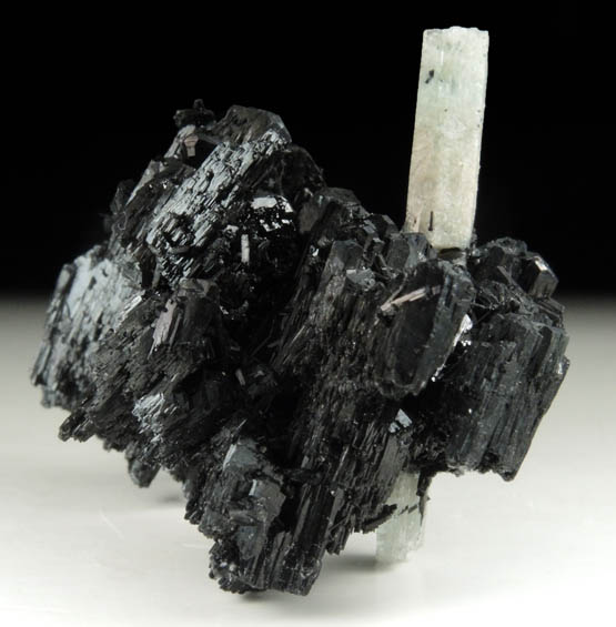 Schorl Tourmaline with Beryl from Erongo Mountains, 20 km north of Usakos, Damaraland, Namibia