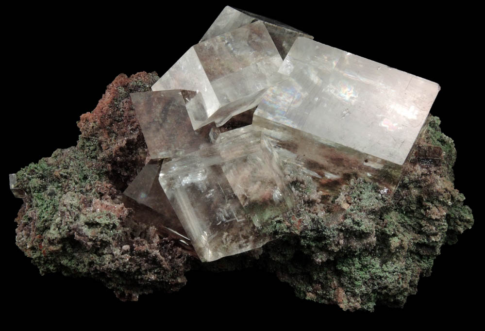 Calcite with Duftite from Tsumeb Mine, Otavi-Bergland District, Oshikoto, Namibia (Type Locality for Duftite)