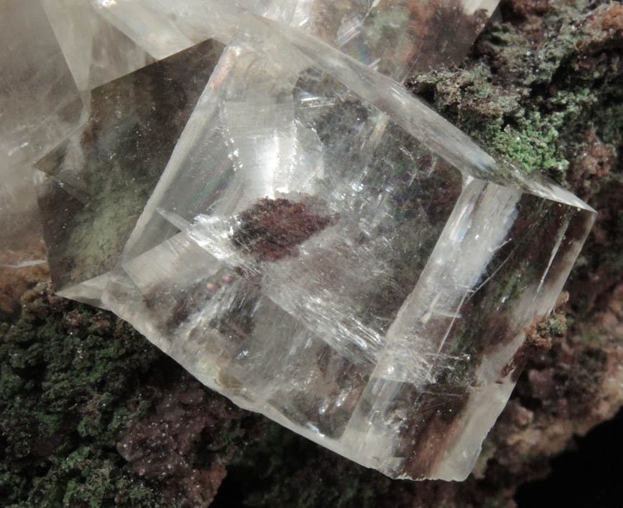 Calcite with Duftite from Tsumeb Mine, Otavi-Bergland District, Oshikoto, Namibia (Type Locality for Duftite)