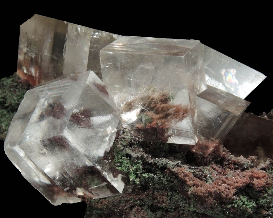 Calcite with Duftite from Tsumeb Mine, Otavi-Bergland District, Oshikoto, Namibia (Type Locality for Duftite)