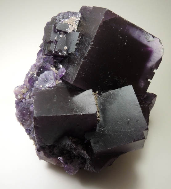 Fluorite with minor Calcite from Cave-in-Rock District, Hardin County, Illinois