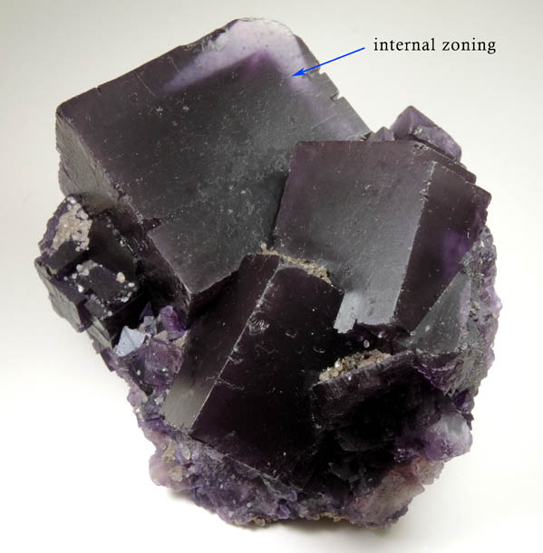 Fluorite with minor Calcite from Cave-in-Rock District, Hardin County, Illinois