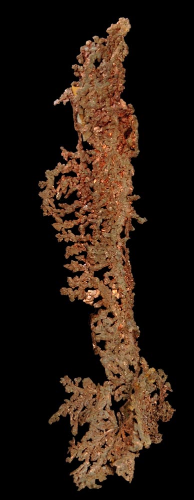 Copper (crystallized) from Ray Mine, Mineral Creek District, Pinal County, Arizona