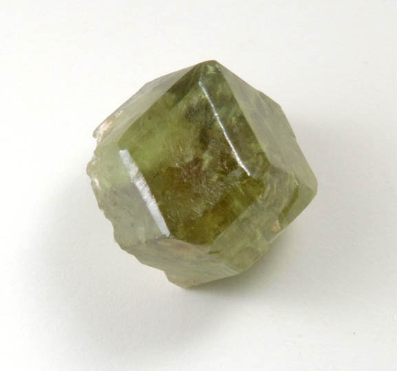 Andradite var. Demantoid Garnet from Val d'Ala, Piemonte, Italy