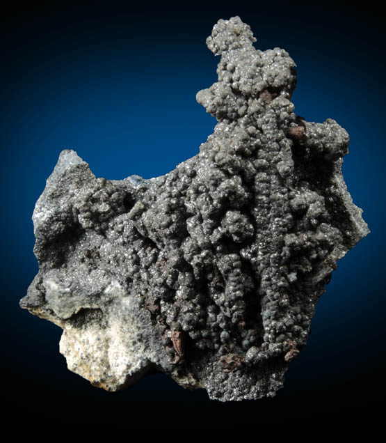 Delafossite on native Copper crystals from Calumet and Arizona Mine, Bisbee, Warren District, Cochise County, Arizona