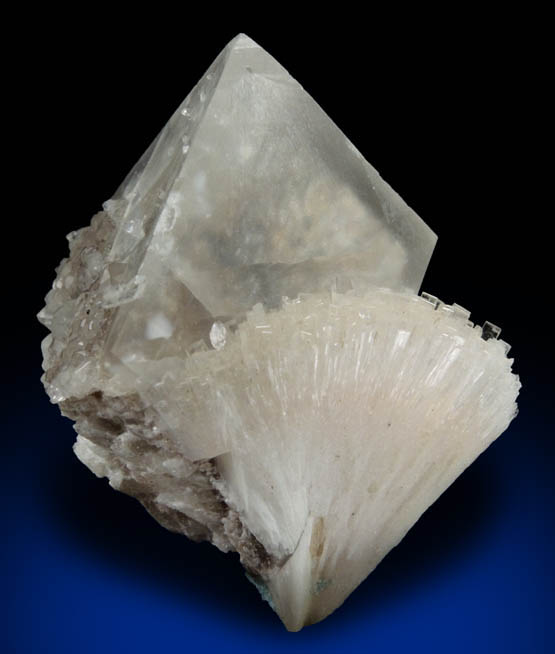 Calcite on Pectolite from State Pit, Millington Quarry, Bernards Township, Somerset County, New Jersey