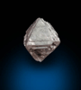 Diamond (0.20 carat pale-pink octahedral crystal) from Sakha (Yakutia) Republic, Siberia, Russia