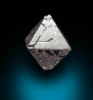 Diamond (0.66 carat pink octahedral crystal) from Sakha (Yakutia) Republic, Siberia, Russia
